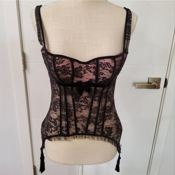 Chantel Thomass Other - NWT Chantal Thomass Women's Noir Rose Corset Size 34C
